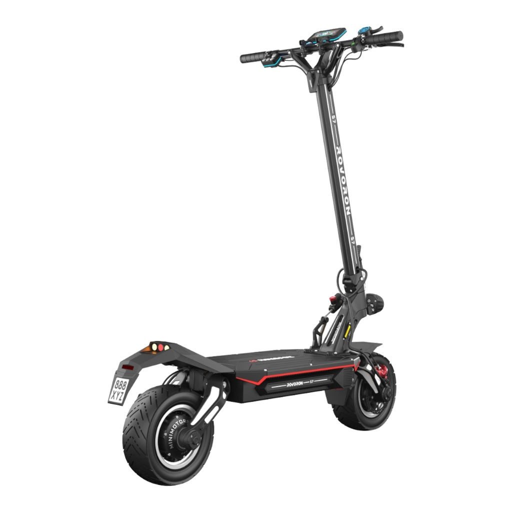 Rovoron S7 – Trottinette électrique double moteur 7600W, autonomie 140 km, 100 km/h