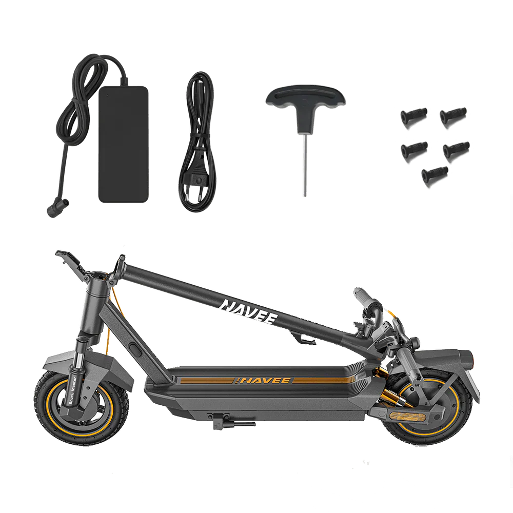 NAVEE GT3 – Trottinette électrique doubles suspensions, autonomie 50 km