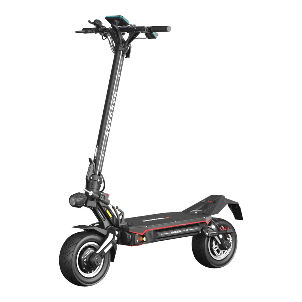 Rovoron S7 – Trottinette électrique double moteur 7600W, autonomie 140 km, 100 km/h