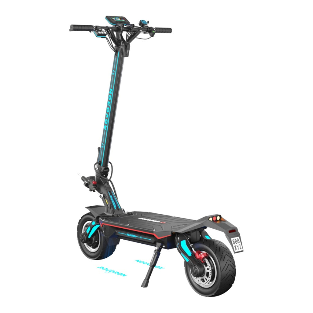 Rovoron S7 – Trottinette électrique double moteur 7600W, autonomie 140 km, 100 km/h