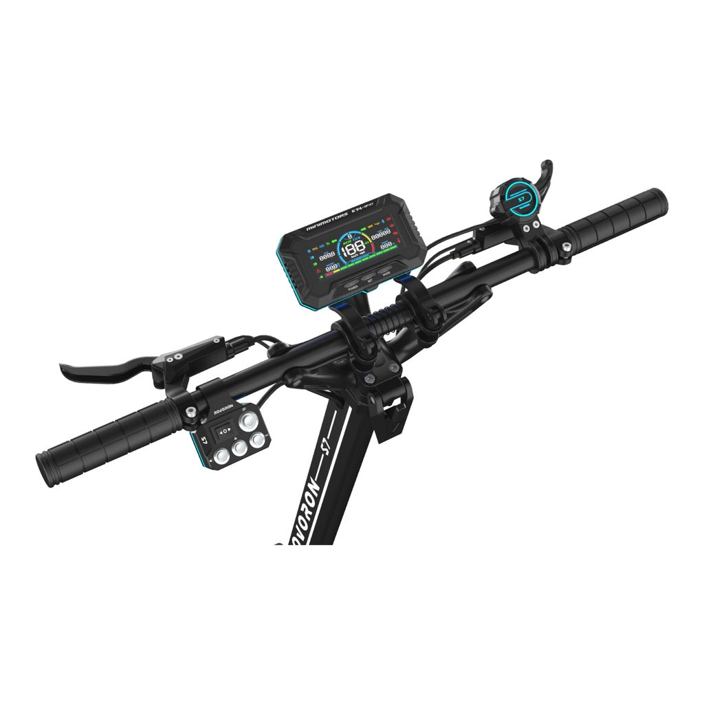 Rovoron S7 – Trottinette électrique double moteur 7600W, autonomie 140 km, 100 km/h