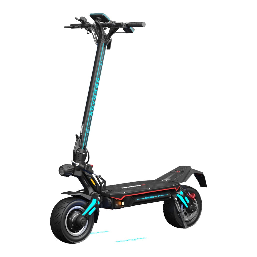 Rovoron S7 – Trottinette électrique double moteur 7600W, autonomie 140 km, 100 km/h