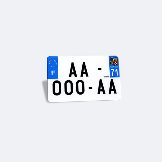 plaque moto
