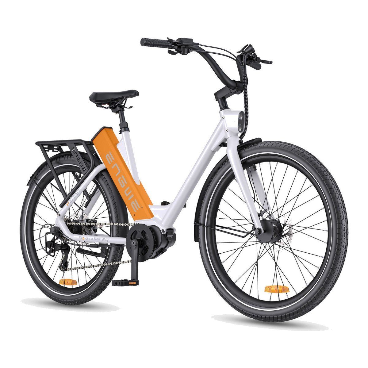 Engwe P275 ST Blanc-Orange – vue produit